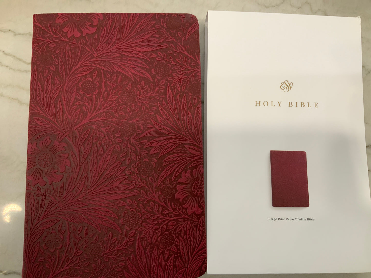 Raspberry Flower ESV Bible