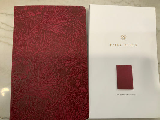 Raspberry Flower ESV Bible