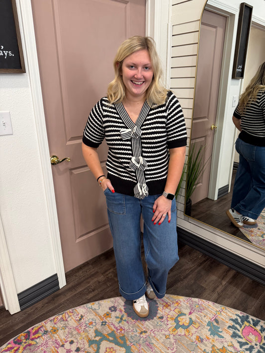 Classic Grace Stripe Sweater (117)