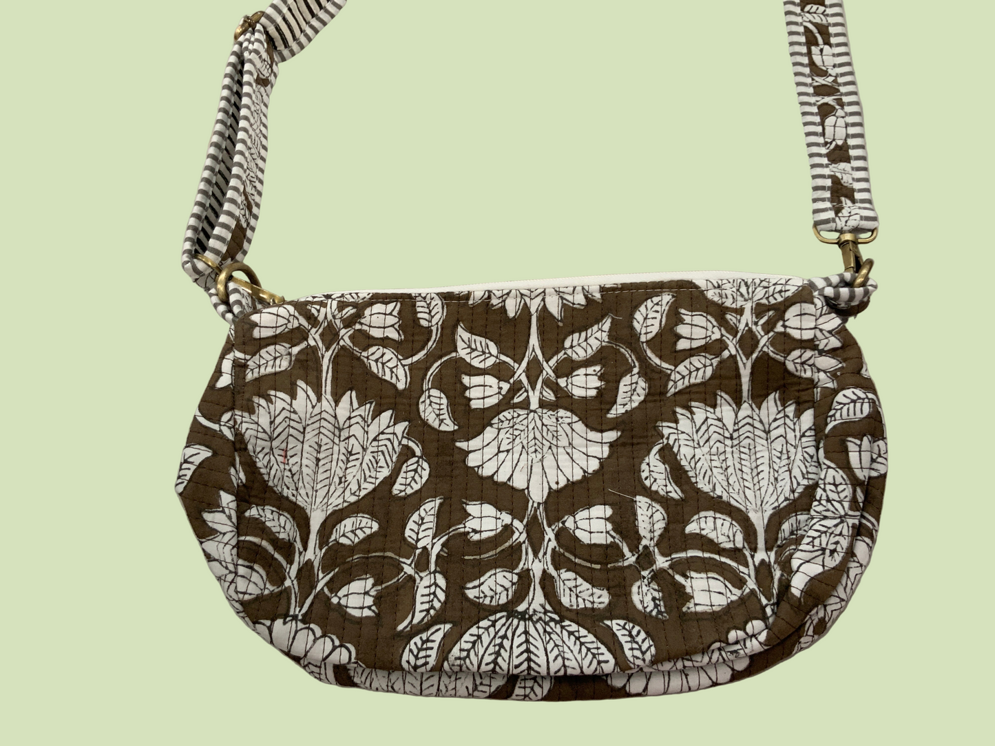 Brown & Floral Purse