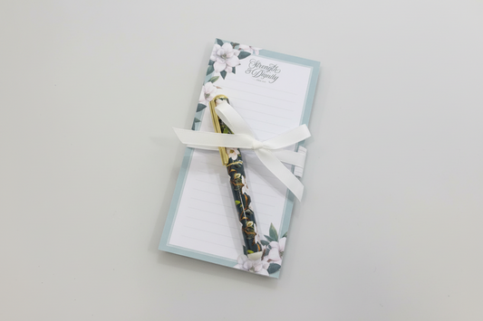 Strength and Dignity Notepad & Pen