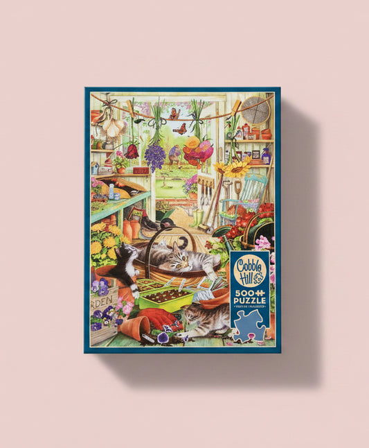 Potted Shed Cats 500pc Puzzle