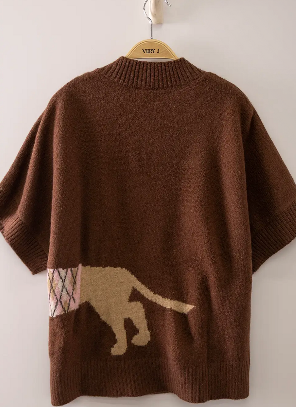 Dark Brown Winnie Dog Sweater