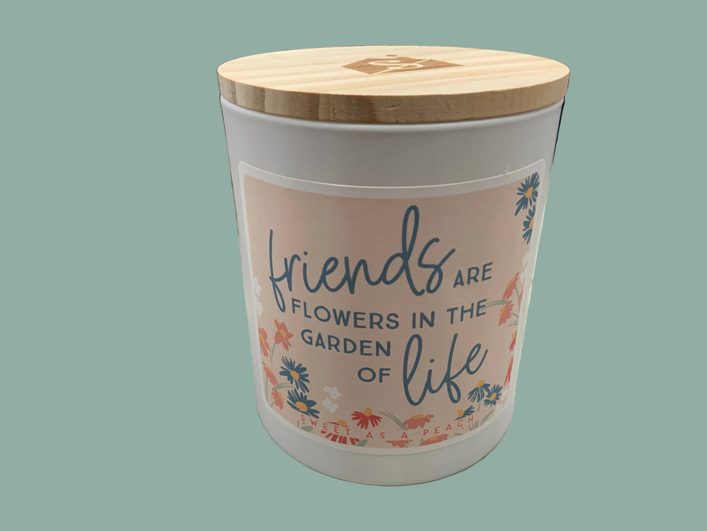 Friends Flowers Life Candle