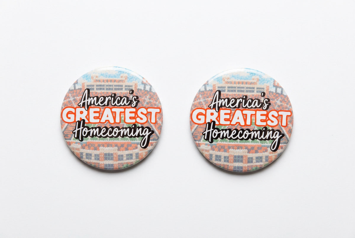 America Greatest Homecoming Button