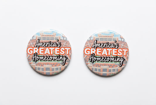 America Greatest Homecoming Button