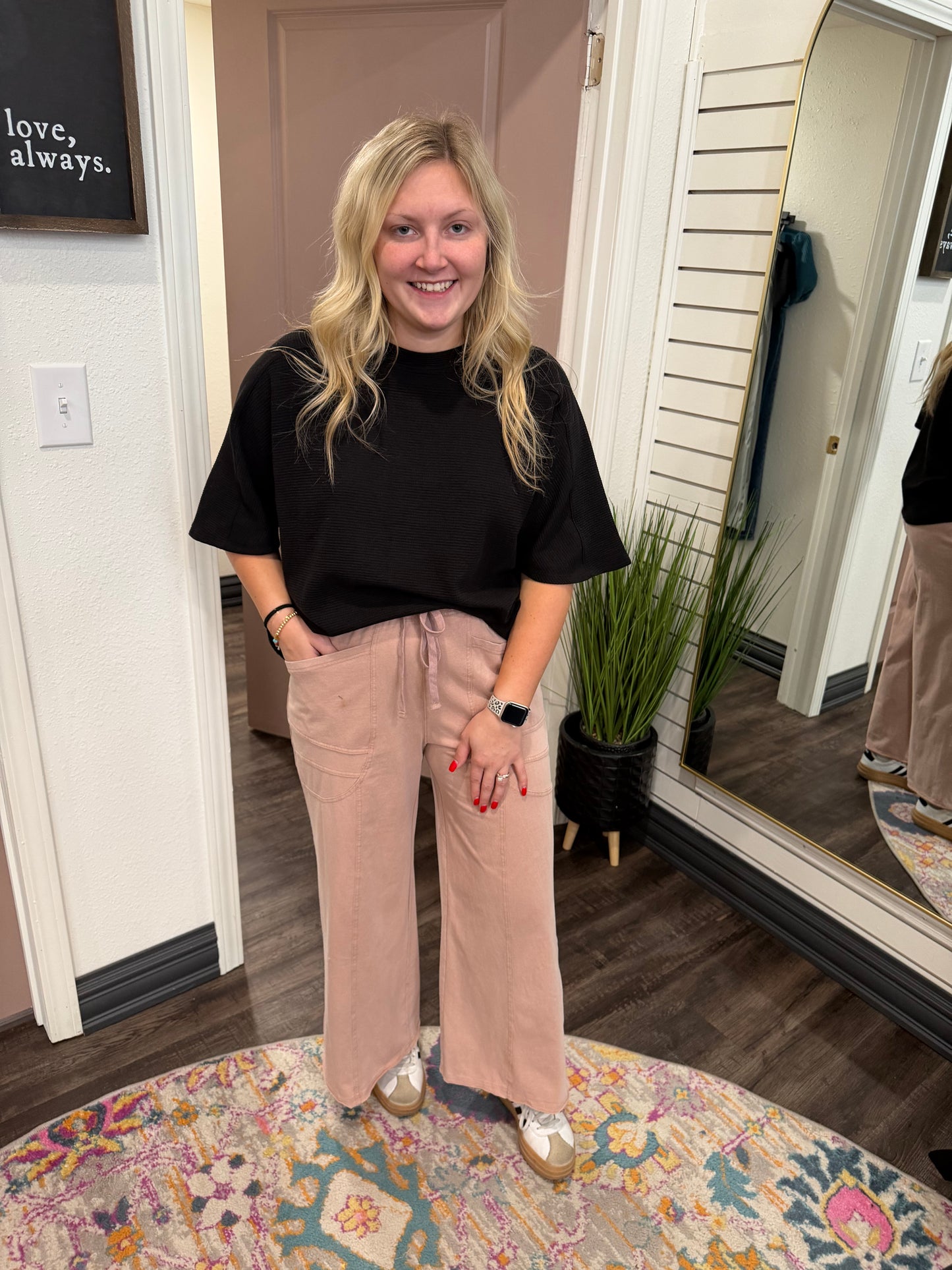 Everyday Comfort Knit Black Top
