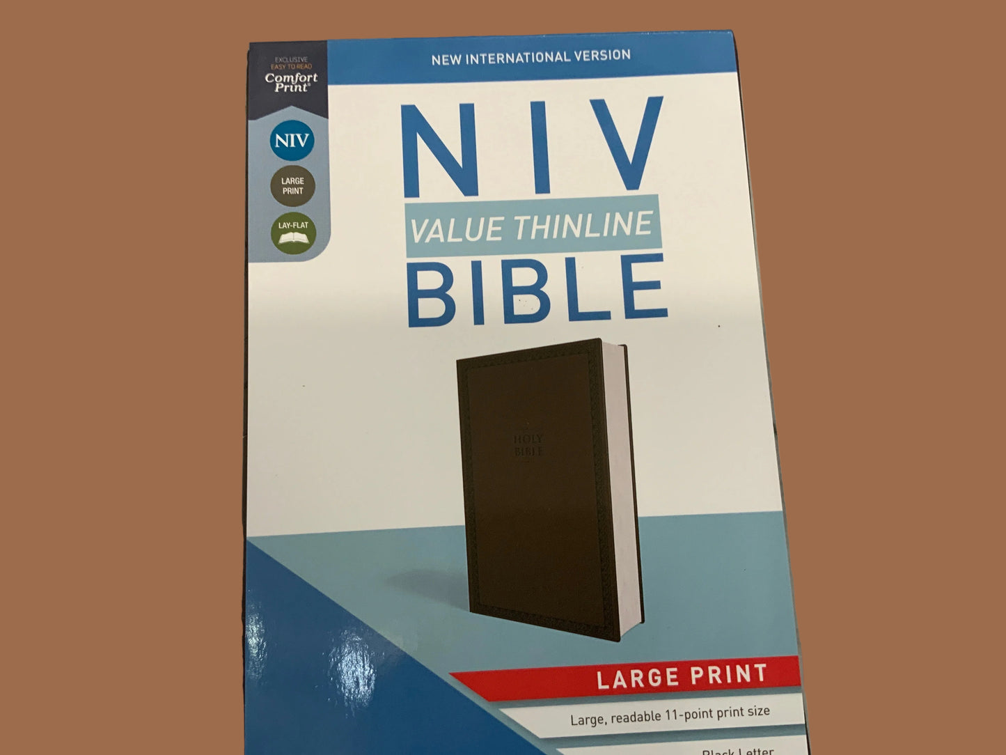 NIV Thinline Brown Bible