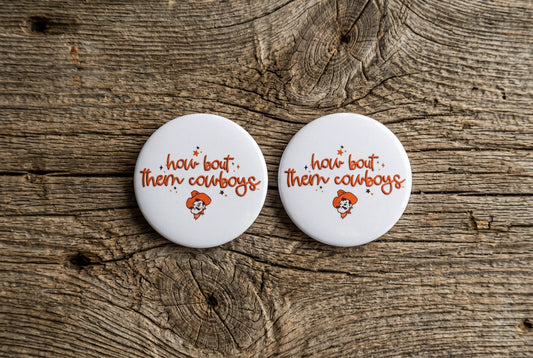 How Bout Them Cowboys Button