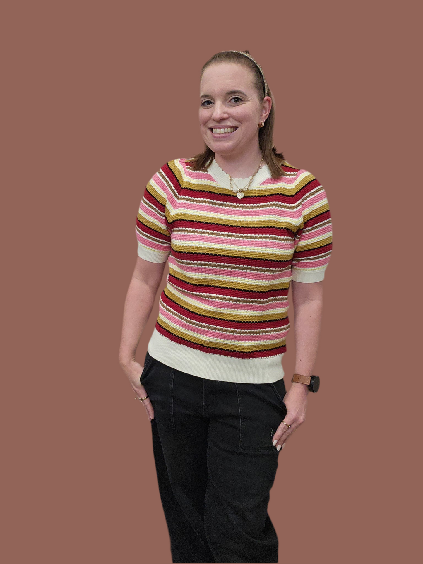 Multi Color Crochet Top