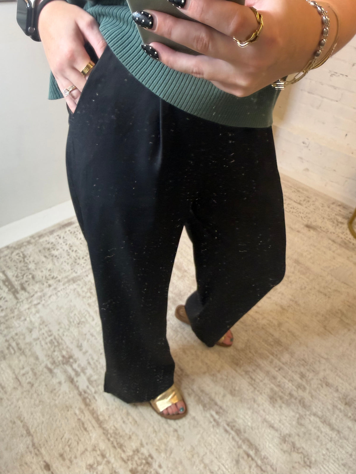 Simply Styled Black Pants (117)