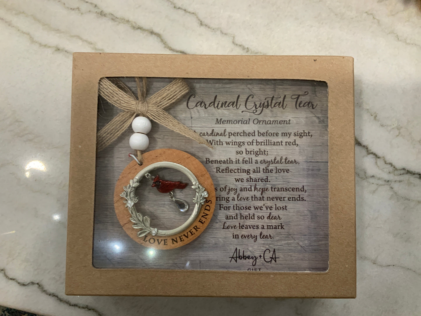 Cardinal Memorial Ornament