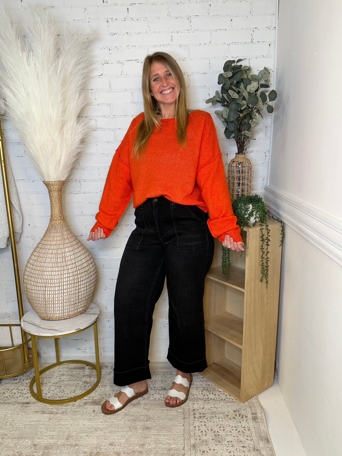 Orange Comfort Sweater (117)