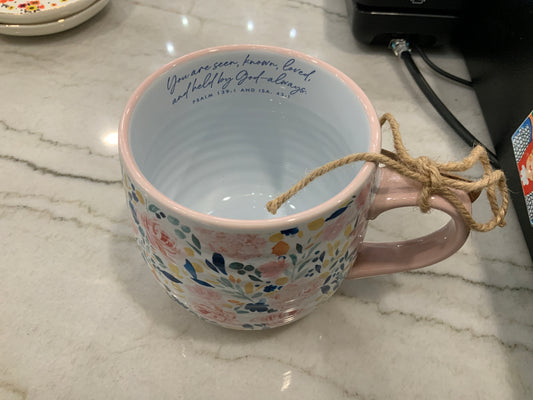 You are seen floral Mug