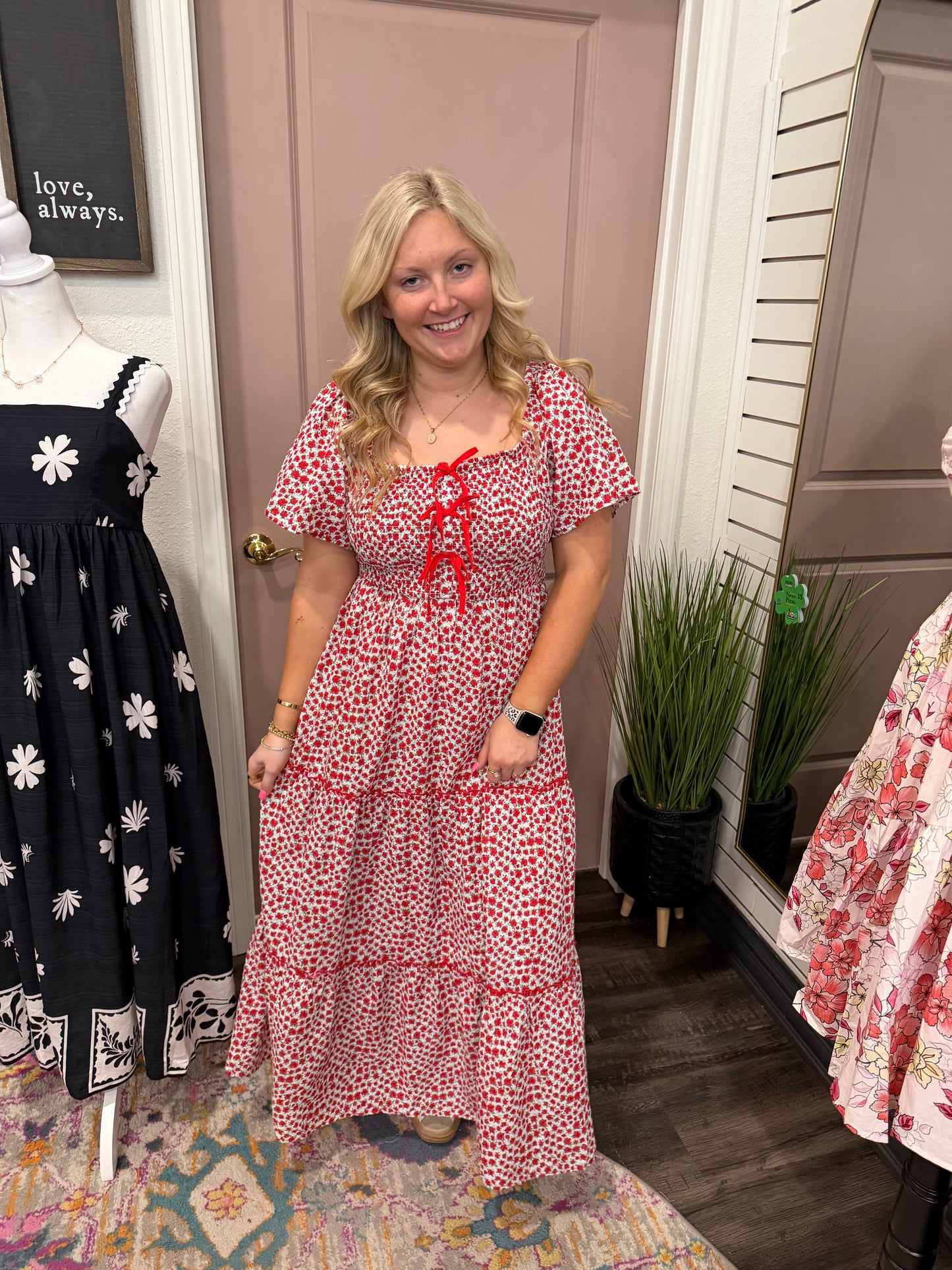 Rose Meadow Maxi Dress (117)