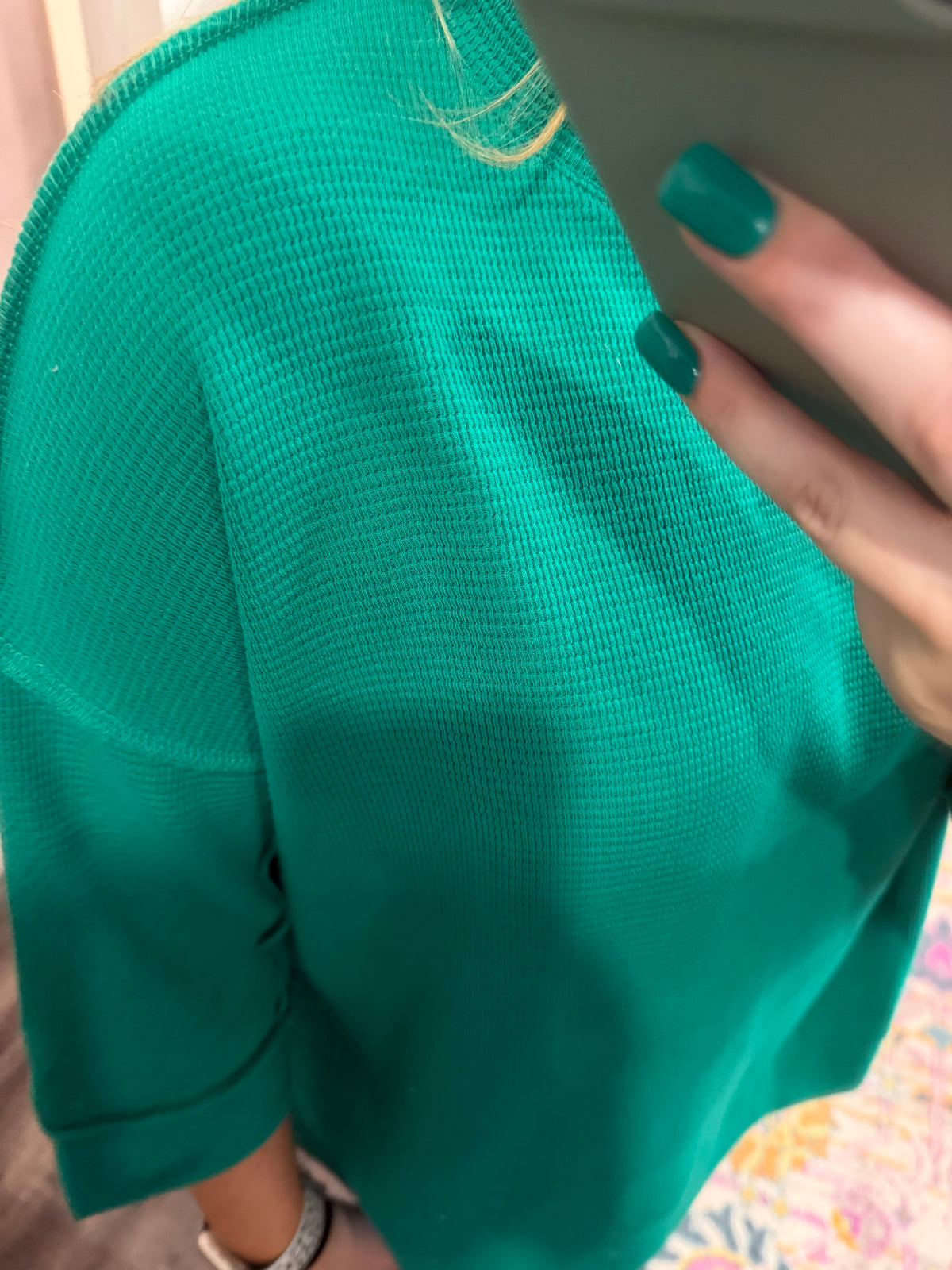 Kelly Green Knit Top (117)