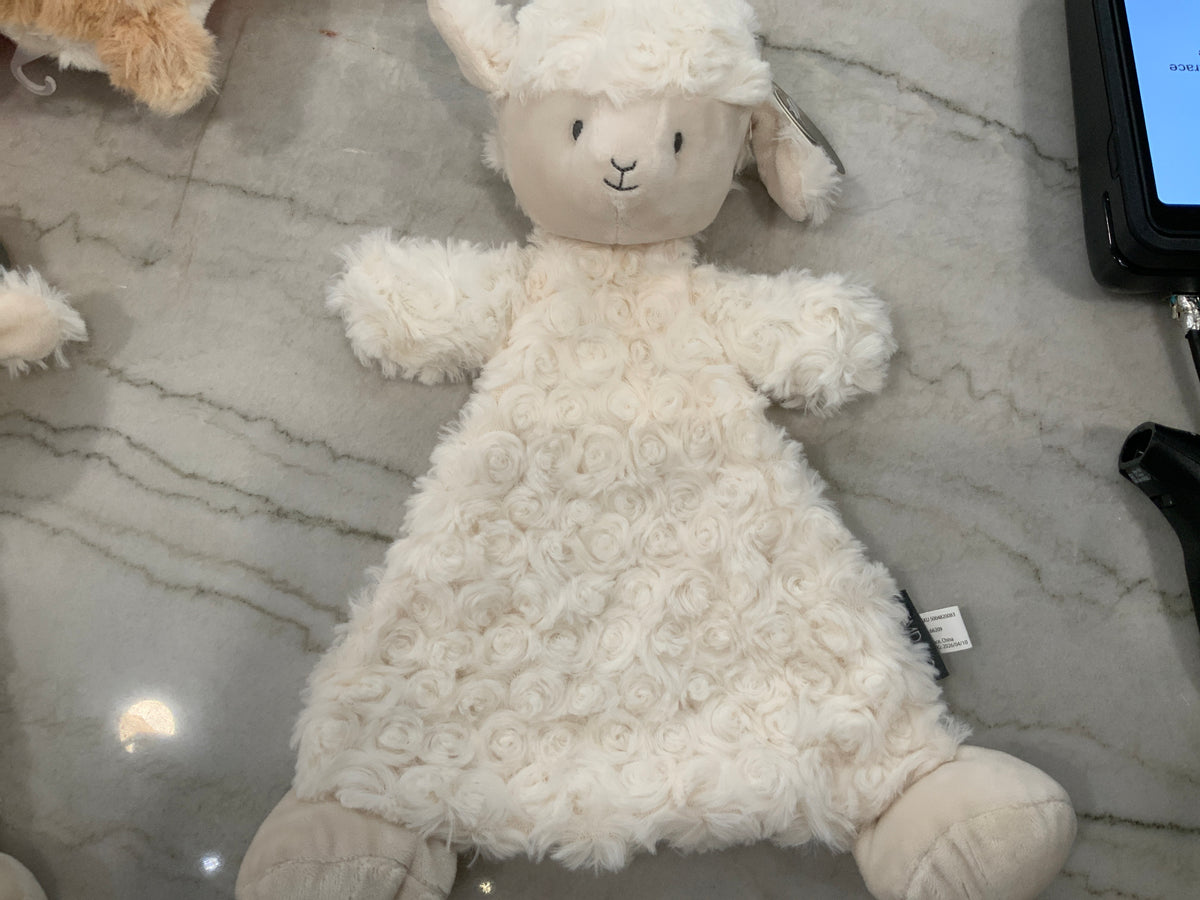 Dolly Lamb Rattle Blankie