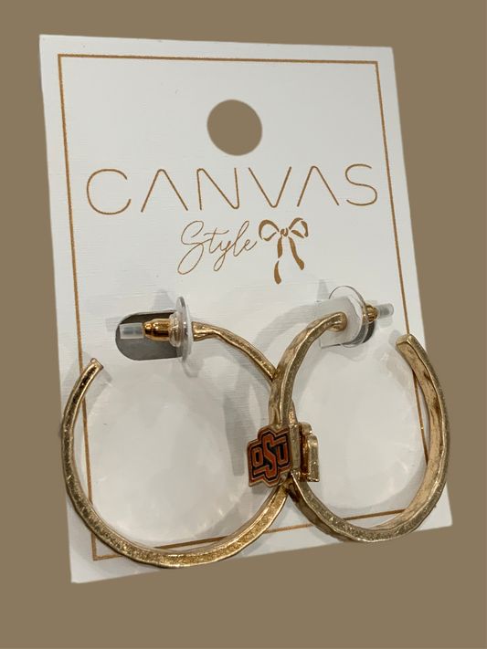OSU Large Hoop Earrings