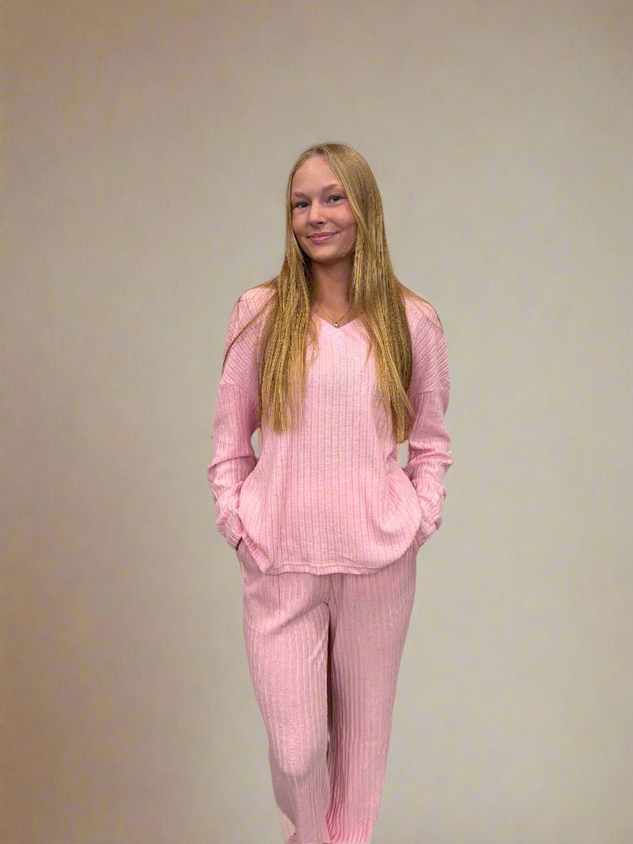 Faithful Comfort Pink Pajamas Set