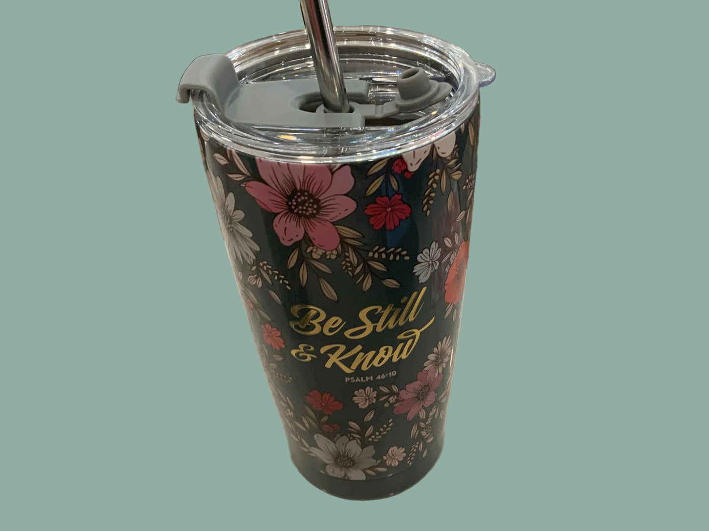 Tumbler Be Still And Know Teal