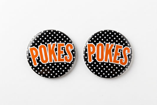 Pokes Polka Dot Button