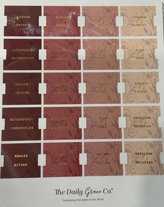 Rose Floral Bible Tabs