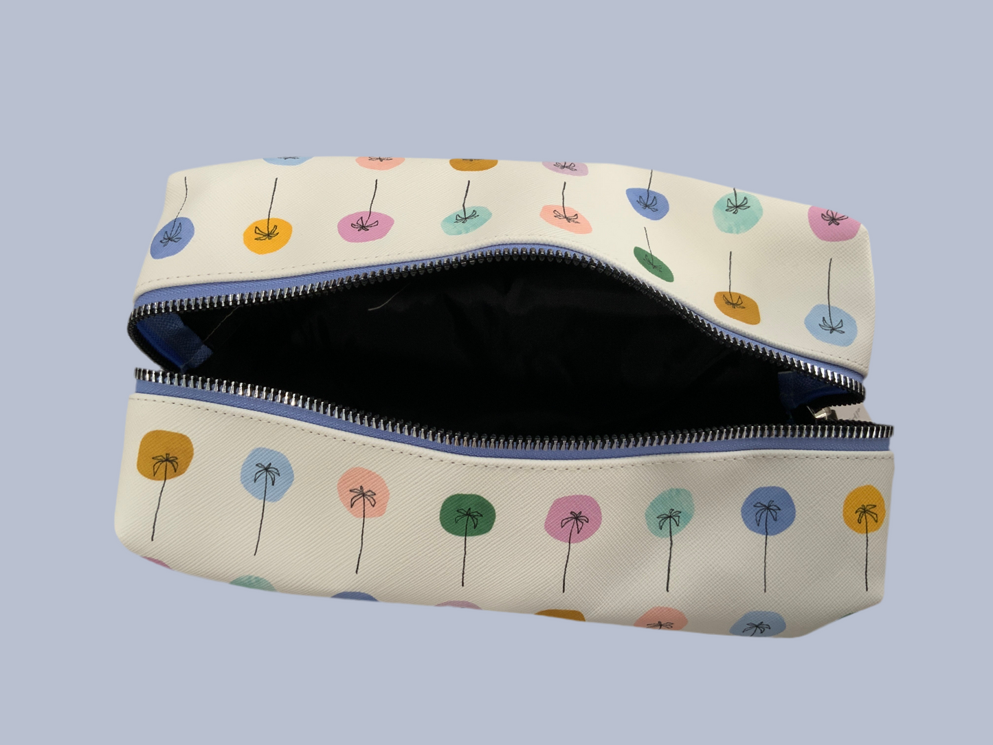 Dotted palms cosmetic pouch