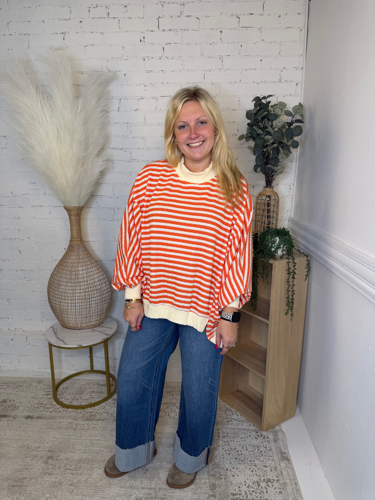 Cowgirl Stripe Sweatshirt