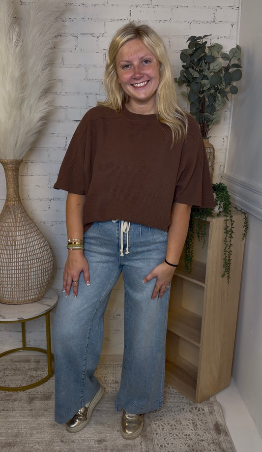 Brown Knit Top (117)
