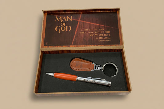 Man of God Brown pen/Keychain set