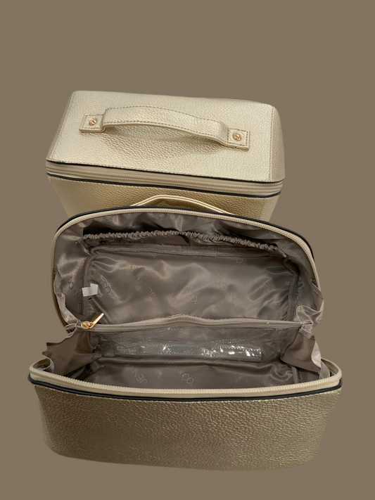 Paxton Gold Makeup Bag
