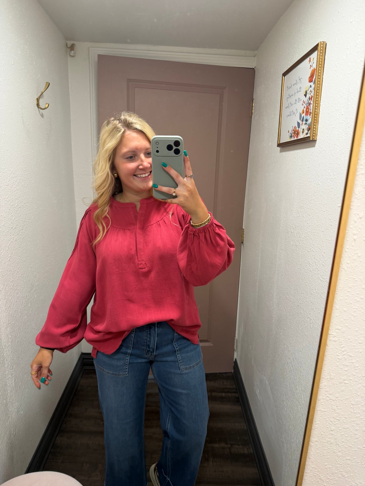 Lovely Layers Berry Blouse