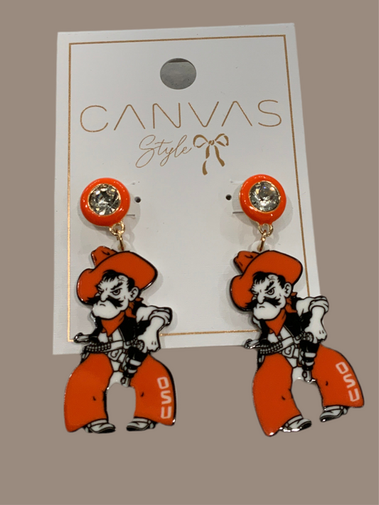 Mascot Dangle Earrings