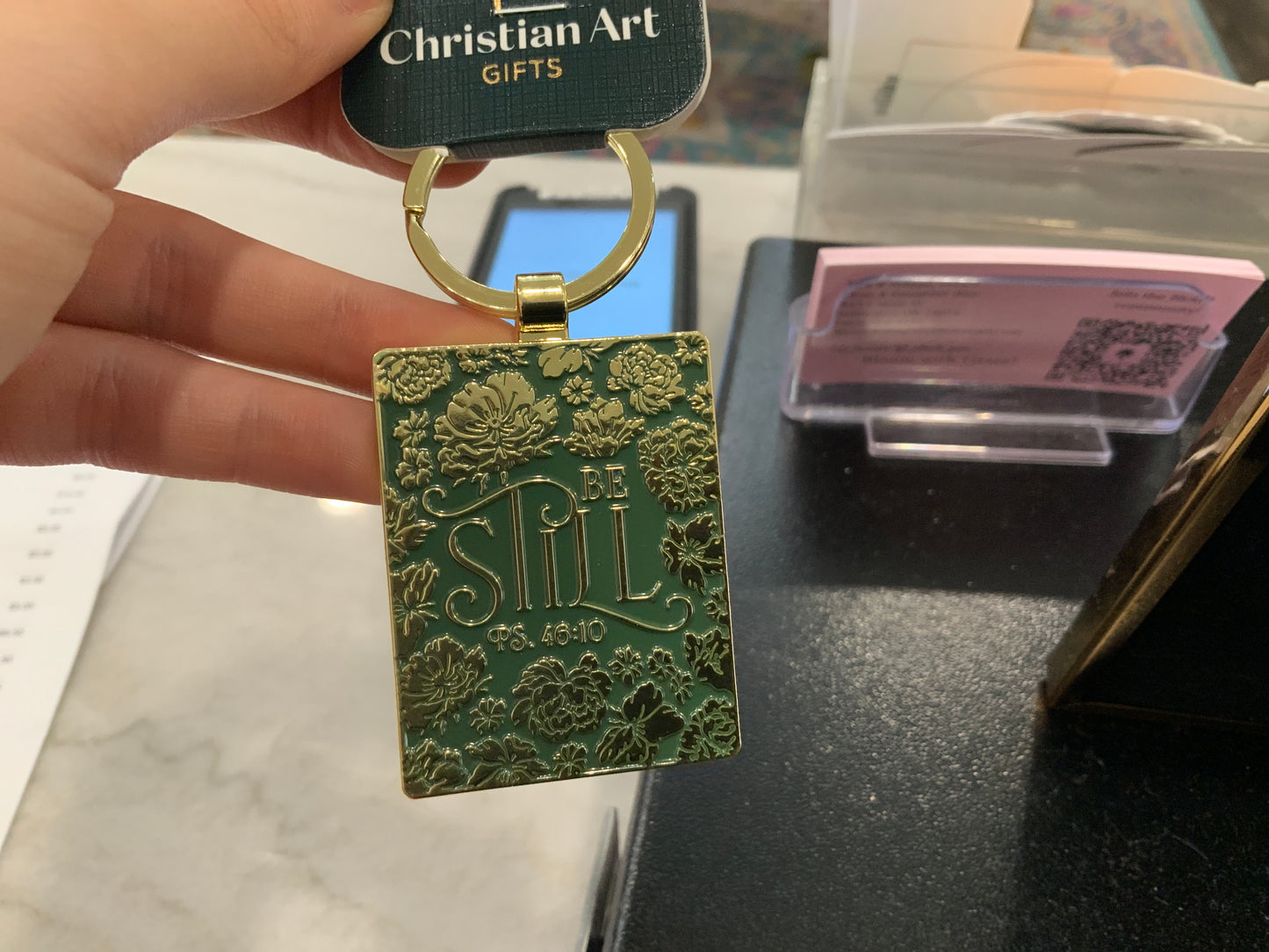 Be Still and Know Keychain