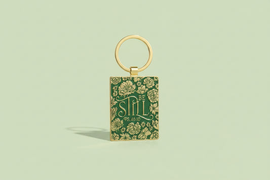 Be Still and Know Keychain