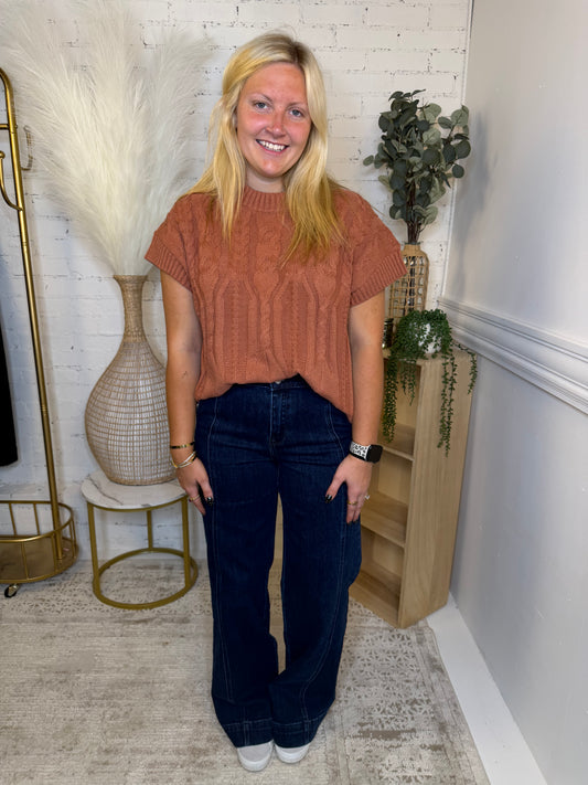 Cinnamon Lane Cable Knit Sweater