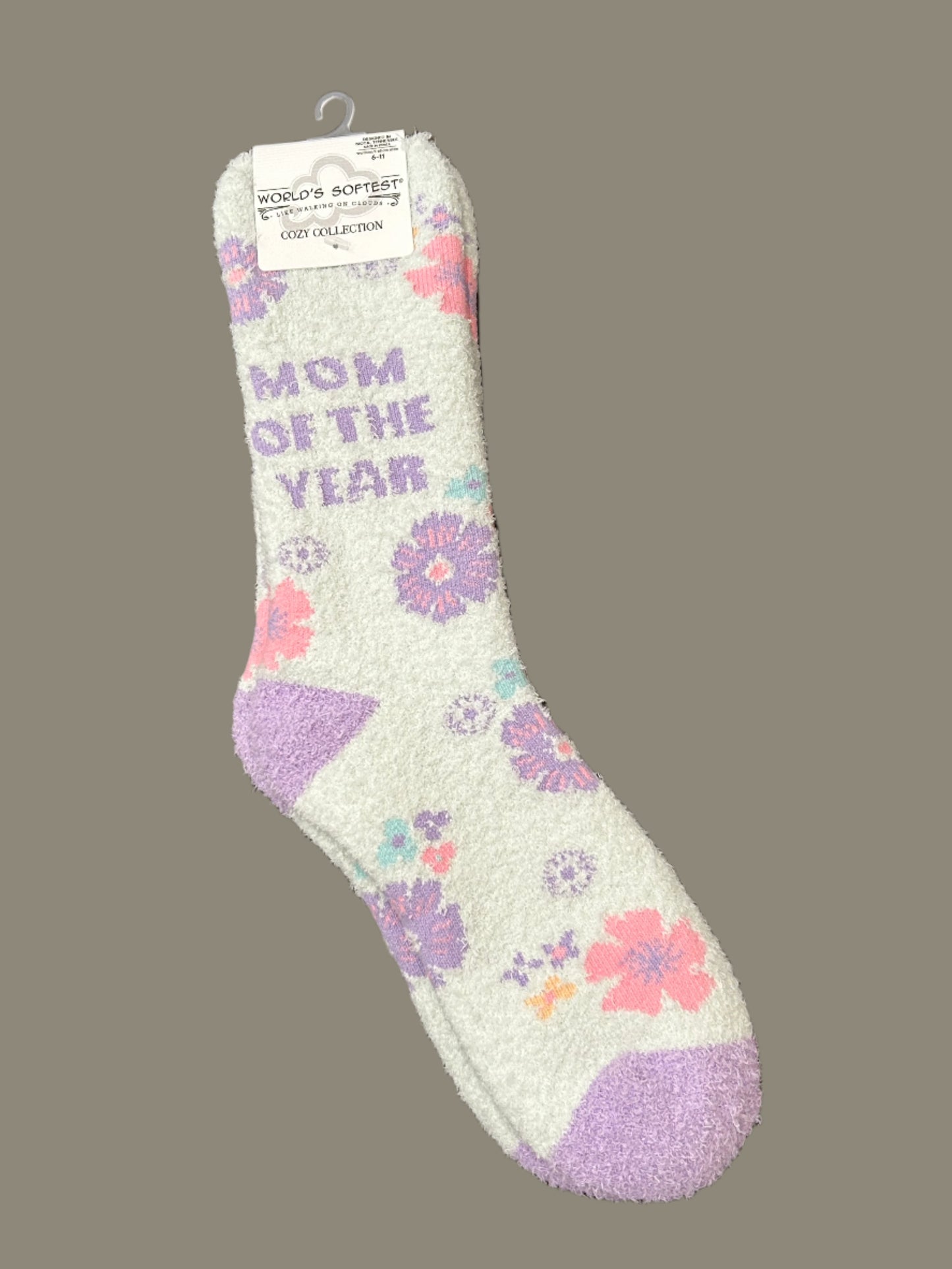 Mom Of The Year Crew Socks