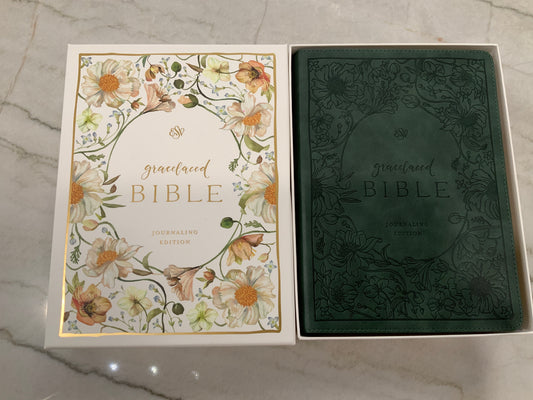 Gracelaced Journaling Green Bible