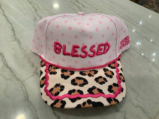 Blessed Pink Cheetah Hat