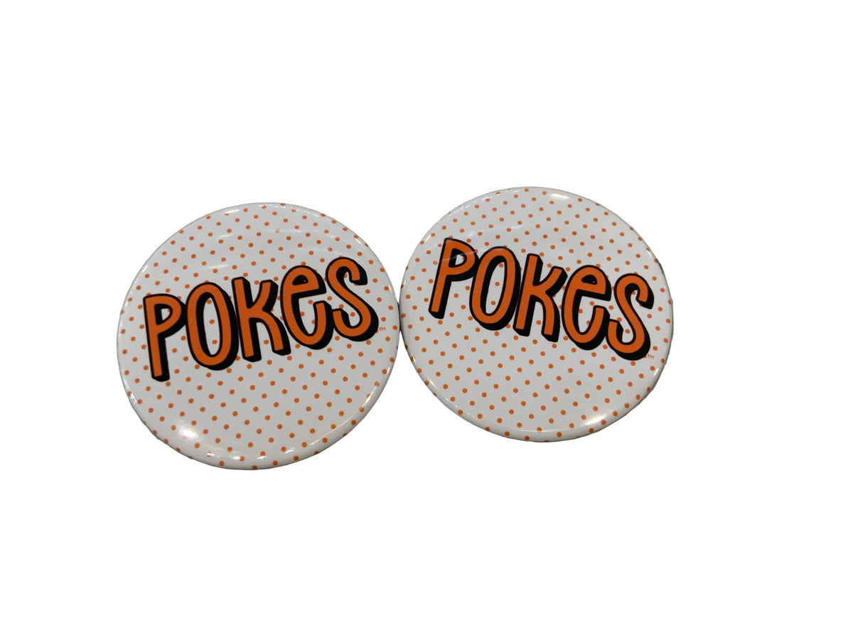 Pokes Polka Dot Button