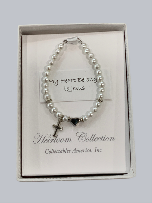 My Heart Belongs to Jesus Bracelet 5”