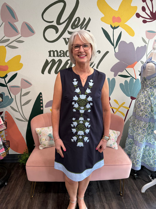 Navy Grace Dress