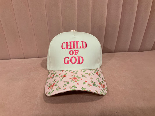 Child of God Hat - Floral