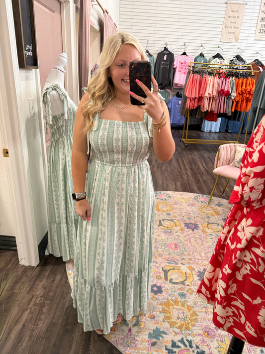 Fresh Start Floral Midi Dress (117)