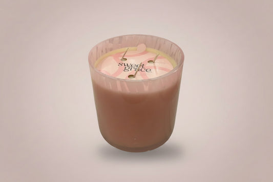 Sweet Grace Large Pink Candle