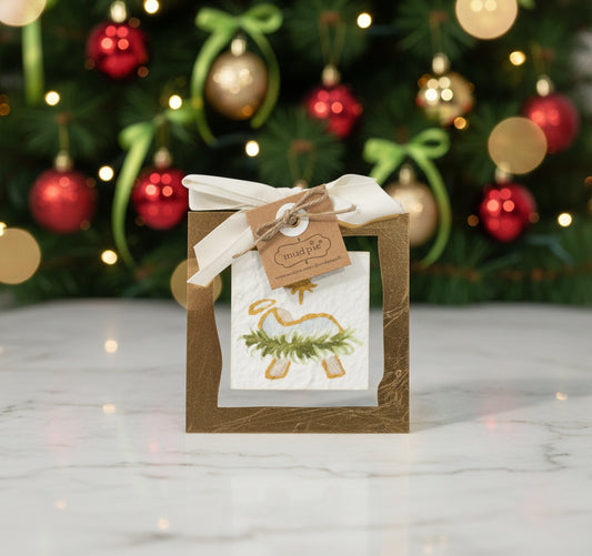 Baby Jesus Gold Ornament