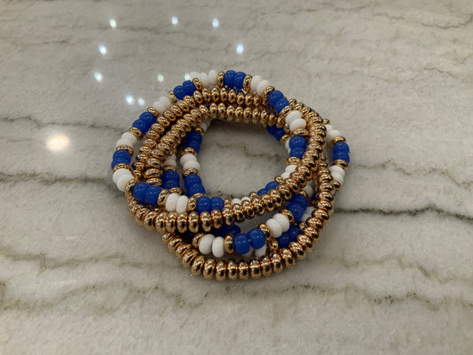 Blue Stack Bracelet Set