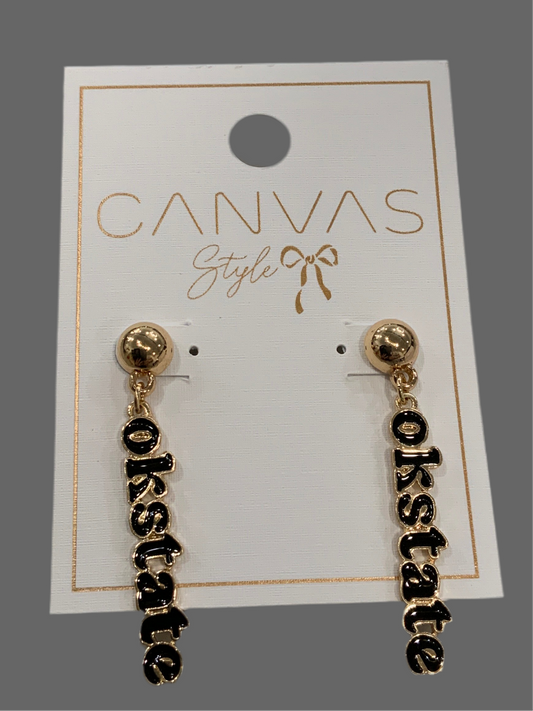 OK State Dangle Earrings