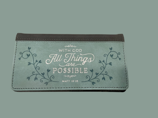 All Things Possible Matt 19:26 Checkbook