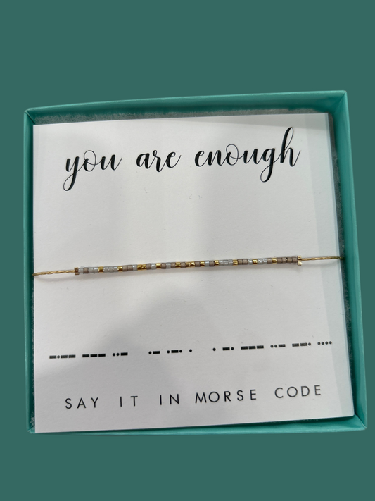 You Are Enough Bracelet - Dot & Dash